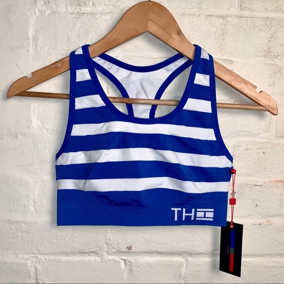 Tommy Hilfiger Other - Tommy Hilfiger reversible blue striped sports bra